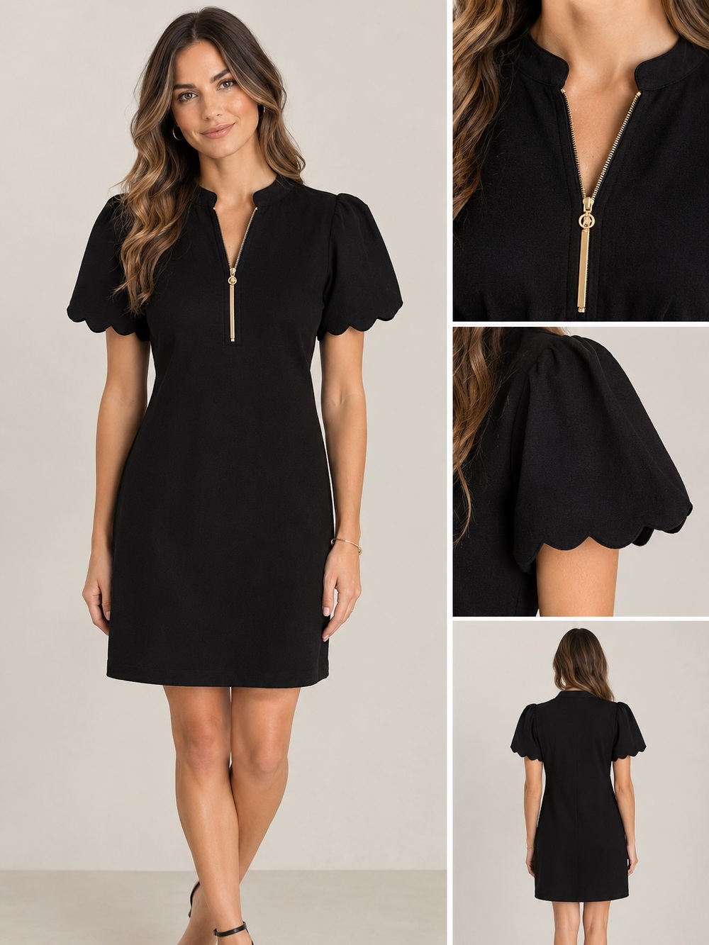 🖤 NWT Entro Black Zip-Front Maxi Dress – Size Medium